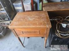 Vintage Kenmore Sewing Machine with Wooden Table