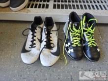 Nike Track Spikes and Under Armour Football Cleats