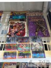 (9) Comic Books and (9) Pokemon Shiny Cards