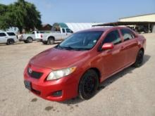 2009 Toyota Corolla Passenger Car, VIN # JTDBL40E699043950