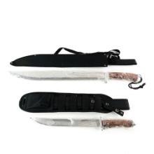 2 Survival Knife Style Swords
