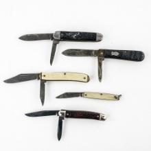 5 1950s Era US-made Pocket Knives