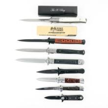 8 Stilleto Style Folding Knives