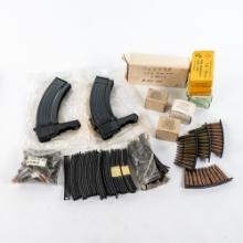 169rds 7.62x39 Ammo, SKS Clips and Magazines