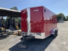 (944)2024 CARRY-ON 7 X 16 ENCLOSED TRAILER