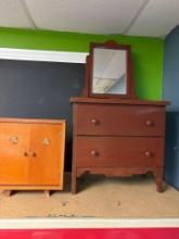 vintage child?s and doll chest