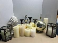 A lot of home decor battery operated candles