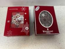 2 Waterford snowflakes new in box
