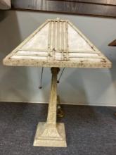 newer arts and craft style lamp 22 inches