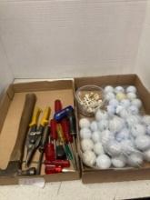 tools and golf balls