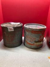 Old Pal and fall city vintage minnow buckets