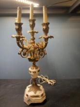 Ornate lamp candelabra