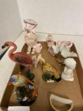 beautiful lot of decorative pottery including vintage MCM Spaghetti poodles