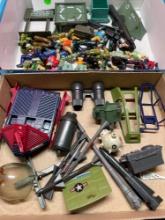 Vintage G.I. Joe accessories and doll parts