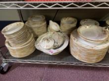 Shelf full of JYOTO China made in occupied Japan