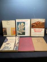 Six hardback books, see list in description