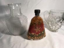 Glass Pitcher, Glass Vase,Etc , Sterile Plastic Shoe Box With Lid