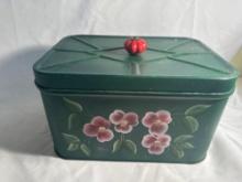 Vintage Hand-Painted Bread Box