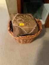 Basket with Pillows