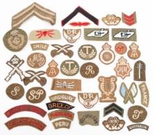 WWII BRITISH FOREIGN VOL. TABS & TRADE PATCHES