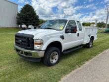 (2008) Ford F350 XL Service Truck, Extended Cab, 4x4, Gas Engine, Knapheide Bed, 170,284 Miles