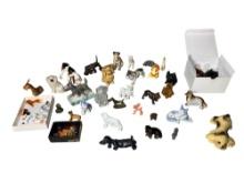 Porcelain, Glass, Plastic & Cast Dog Miniatures