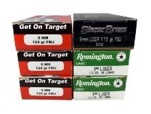 6 Boxes of 9mm Ammunition - 300 rounds