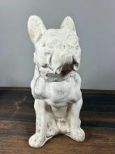 Vintage Molded Plaster Dog Figure