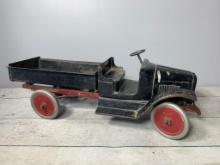 Early 1900's Buddy-L Large Size Dump Truck Pressed Steel