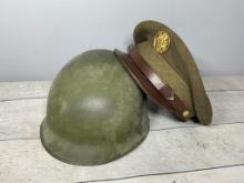 US Army Crush Cap PLUS Metal Helmet