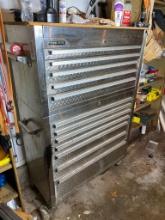 Large Steel Glide Tool Box & Contents FULL OF TOOLS