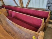 (2) Church pews 15ft6in
