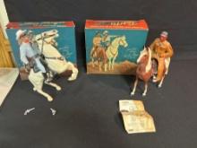 The Lone Ranger & Silver, Tonto & Scout with original boxes by Hartland