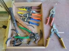 Tin Snips, Hammers, Pliers