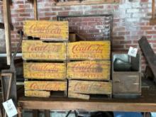 7 yellow Coca Cola wood creates condition varies