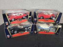 4 Burago Special Collection 1/18 Scale Diecast Cars