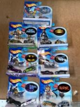 (7) Hot wheels character packs with stickers