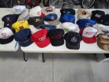 24 Truck driver Hats Caps, Shell Oil, Amoco, Casino, Desert Storm, McKinley , Football HOF,