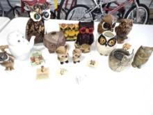 Owl Figurines Joseph Original, MCM,