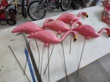 5 Pink Flamingo Blow Molds