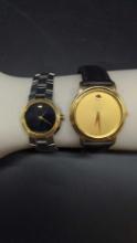 Movado Set of His and Hers Wrist watches