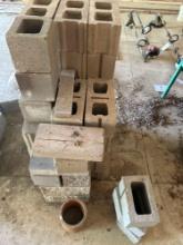 Assortment of Cement Blocks - Various Sizes