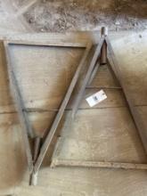 2 Solid Metal Triangle Brackets