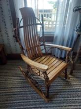 Simplistic Styled Wooden Rocking Chair