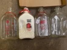 4 Half Gallon Milk Bottles