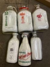 6 Milk Bottles