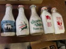 5 Milk Bottles