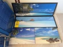 Beach Framed Pictures - Foldable Beach Chairs