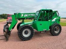 2014 Skytrak 6036 telehandler, cab w/heat, 4x4, 6,000lb capacity, 36' lift, powershift trans,