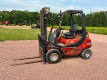 Baker B-50-PD pneumatic tire forklift, OROPS, Deutz diesel engine, shuttle trans, runs & operates,